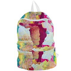 Art Detail Abstract Painting Wax Foldable Lightweight Backpack