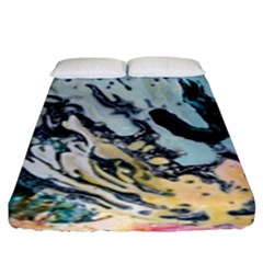 Abstract Structure Background Wax Fitted Sheet (king Size) by Nexatart