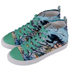 Abstract Structure Background Wax Women s Mid-top Canvas Sneakers by Nexatart