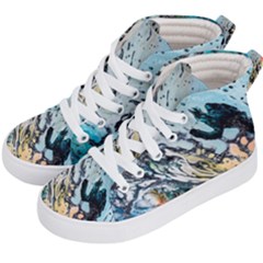 Abstract Structure Background Wax Kid s Hi-top Skate Sneakers by Nexatart