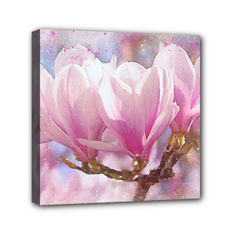 Flowers Magnolia Art Abstract Canvas Travel Bag by Nexatart