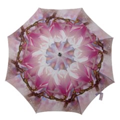 Flowers Magnolia Art Abstract Hook Handle Umbrellas (medium) by Nexatart