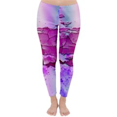 Background Crack Art Abstract Classic Winter Leggings by Nexatart