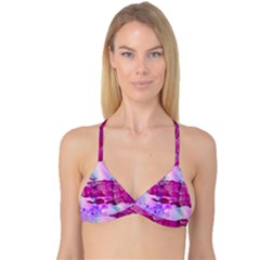 Background Crack Art Abstract Reversible Tri Bikini Top by Nexatart