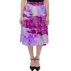 Background Crack Art Abstract Folding Skater Skirt by Nexatart