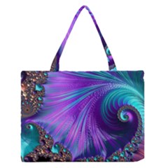 Abstract Fractal Fractal Structures Zipper Medium Tote Bag