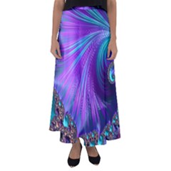 Abstract Fractal Fractal Structures Flared Maxi Skirt