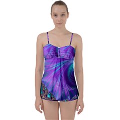 Abstract Fractal Fractal Structures Babydoll Tankini Set