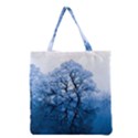 Nature Inspiration Trees Blue Grocery Tote Bag View2