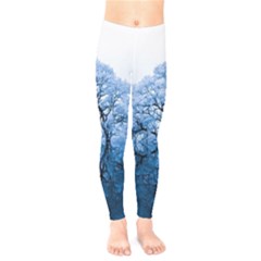 Nature Inspiration Trees Blue Kids  Legging