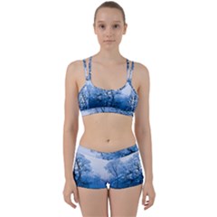 Nature Inspiration Trees Blue Women s Sports Set