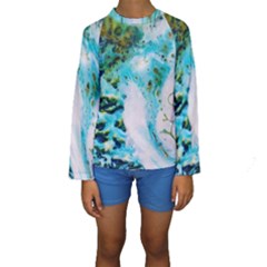 Abstract Art Modern Detail Macro Kids  Long Sleeve Swimwear by Nexatart