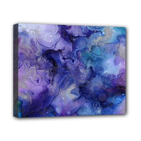 Ink Background Swirl Blue Purple Canvas 10  X 8  by Nexatart