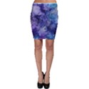 Ink Background Swirl Blue Purple Bodycon Skirt View1