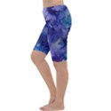 Ink Background Swirl Blue Purple Cropped Leggings  View2