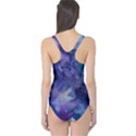 Ink Background Swirl Blue Purple One Piece Swimsuit View2