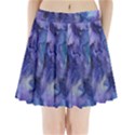 Ink Background Swirl Blue Purple Pleated Mini Skirt View1