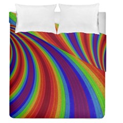 Abstract Pattern Lines Wave Duvet Cover Double Side (queen Size) by Nexatart