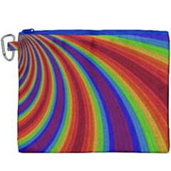 Abstract Pattern Lines Wave Canvas Cosmetic Bag (xxxl)