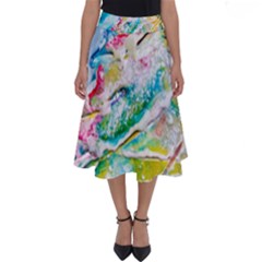 Art Abstract Abstract Art Perfect Length Midi Skirt by Nexatart