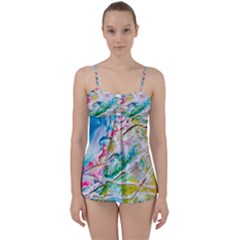 Art Abstract Abstract Art Babydoll Tankini Set