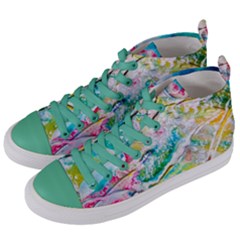 Art Abstract Abstract Art Women s Mid-top Canvas Sneakers