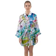 Art Abstract Abstract Art Long Sleeve Kimono Robe