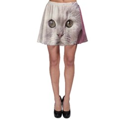 Cat Pet Cute Art Abstract Vintage Skater Skirt by Nexatart