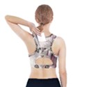 Cat Pet Cute Art Abstract Vintage Sports Bra With Pocket View2