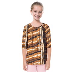 Abstract Architecture Background Kids  Quarter Sleeve Raglan Tee