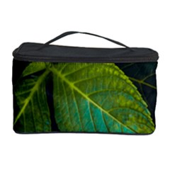 Green Plant Leaf Foliage Nature Cosmetic Storage Case by Nexatart