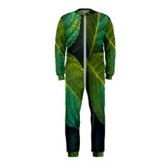 Green Plant Leaf Foliage Nature Onepiece Jumpsuit (kids) by Nexatart