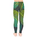 Green Plant Leaf Foliage Nature Kids  Legging View2