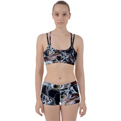 Abstract Flow River Black Women s Sports Set