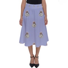 Monster Rats Hand Draw Illustration Pattern Perfect Length Midi Skirt by dflcprints