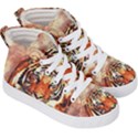 Tiger Portrait Art Abstract Kid s Hi-Top Skate Sneakers View3