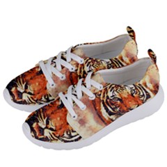 Tiger Portrait Art Abstract Women s Lightweight Sports Shoes by Nexatart