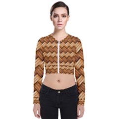 Basket Fibers Basket Texture Braid Bomber Jacket by Nexatart