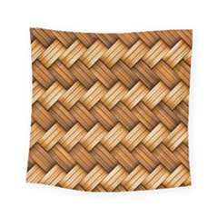 Basket Fibers Basket Texture Braid Square Tapestry (small) by Nexatart