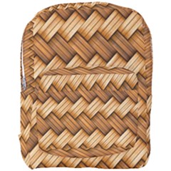 Basket Fibers Basket Texture Braid Full Print Backpack by Nexatart