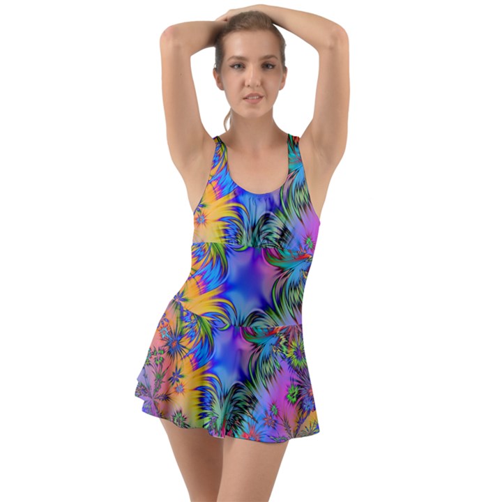 Star Abstract Colorful Fireworks Swimsuit