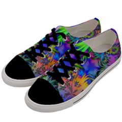 Star Abstract Colorful Fireworks Men s Low Top Canvas Sneakers by Nexatart