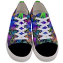 Star Abstract Colorful Fireworks Women s Low Top Canvas Sneakers View1