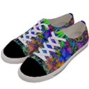 Star Abstract Colorful Fireworks Women s Low Top Canvas Sneakers View2