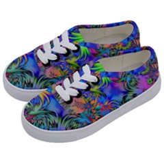 Star Abstract Colorful Fireworks Kids  Classic Low Top Sneakers by Nexatart