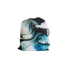 Abstract Painting Background Modern Drawstring Pouches (small)  by Nexatart