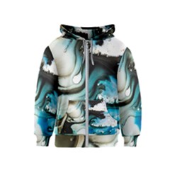 Abstract Painting Background Modern Kids  Zipper Hoodie by Nexatart