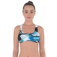 Abstract Painting Background Modern Got No Strings Sports Bra by Nexatart