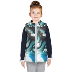 Abstract Painting Background Modern Kid s Puffer Vest