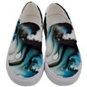 Abstract Painting Background Modern Men s Canvas Slip Ons View1